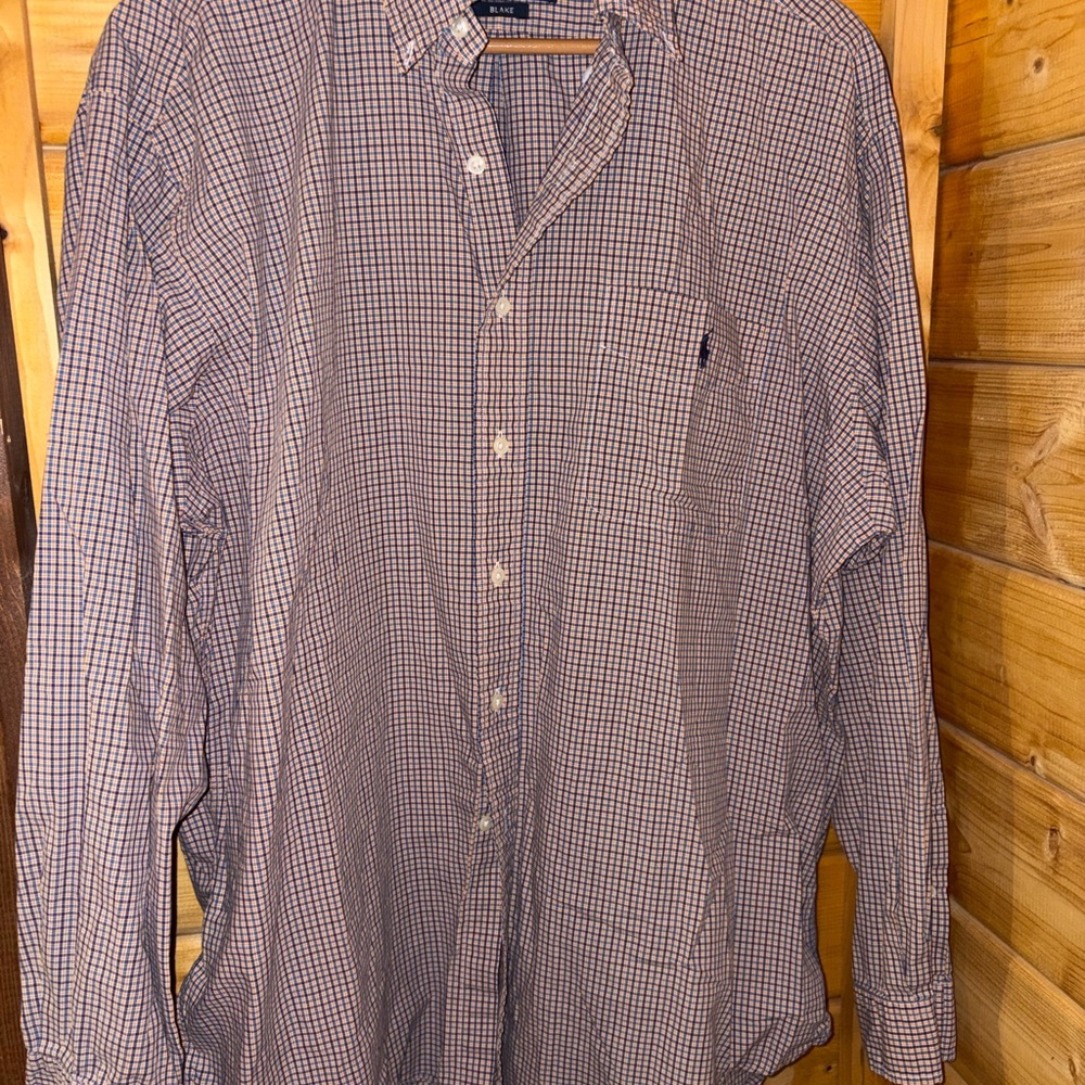 Ralph Lauren Men's Checkered Dress Shirt
